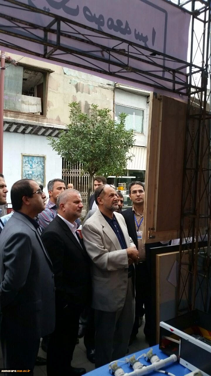 بازدید دکتر شفیعی از غرفه دانشکده فنی و حرفه ای صومعه سرا 2