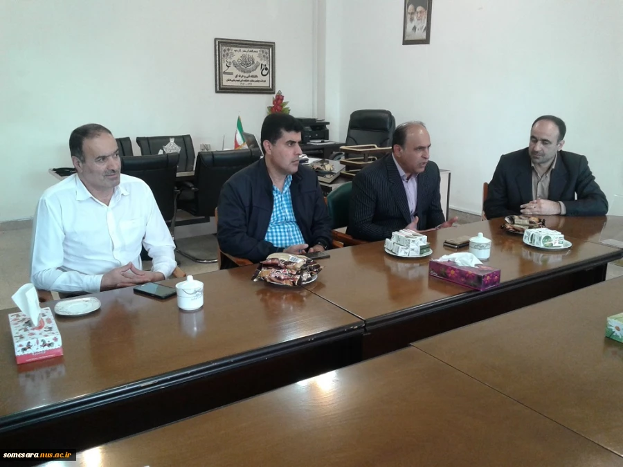 بازدید شهردار صومعه سرا و هیات همراه از دانشکده 2