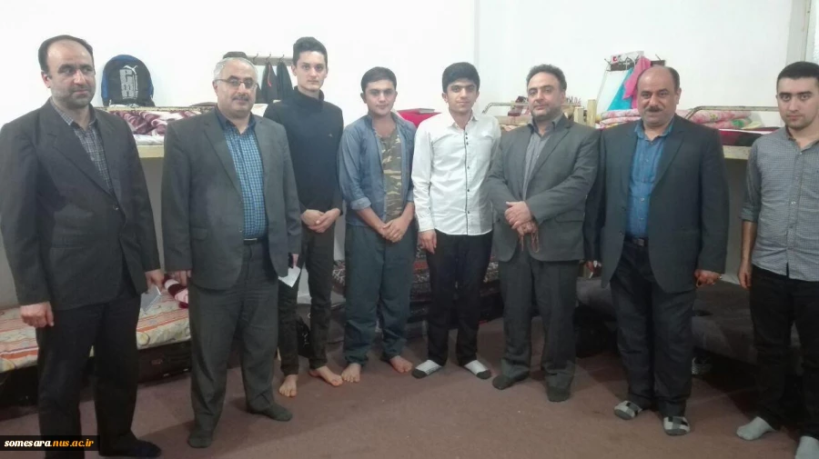 دیدار رئیس دانشکده و مسئولین از خوابگاه دانشجویی و دانشجویان 2