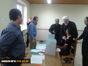 حضور حجت الاسلام والمسلمین راشدنوری امام جمعه شهرستان در مرکز صومعه سرا 2