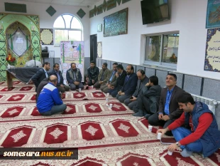 برگزاری مراسم زیارت عاشورا و سخنرانی به مناسبت هفته بسیج و ایام ولادت 6