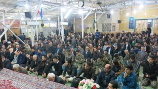 گزارش تصویری حضور پر شور همکاران و دانشجویان بسیجی در نماز جمعه رو 16 آذر  3
