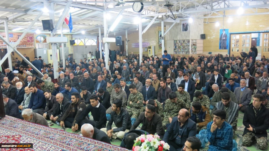 گزارش تصویری حضور پر شور همکاران و دانشجویان بسیجی در نماز جمعه رو 16 آذر  3