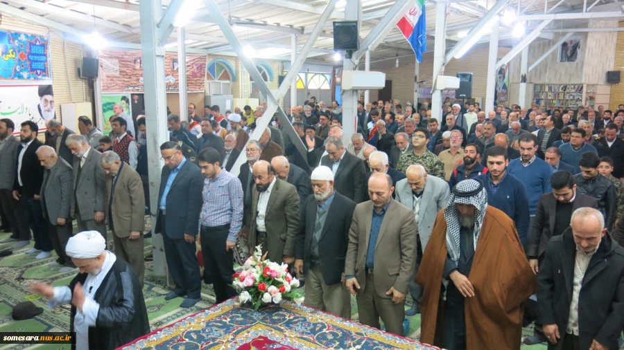 گزارش تصویری حضور پر شور همکاران و دانشجویان بسیجی در نماز جمعه رو 16 آذر  8