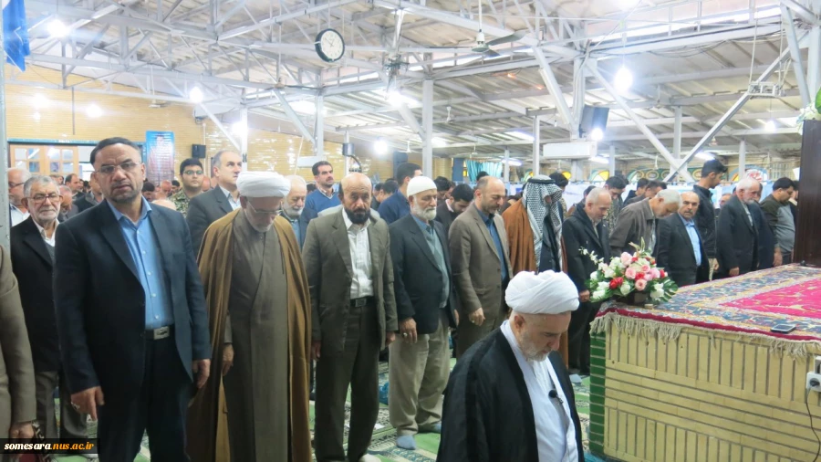 گزارش تصویری حضور پر شور همکاران و دانشجویان بسیجی در نماز جمعه رو 16 آذر  16