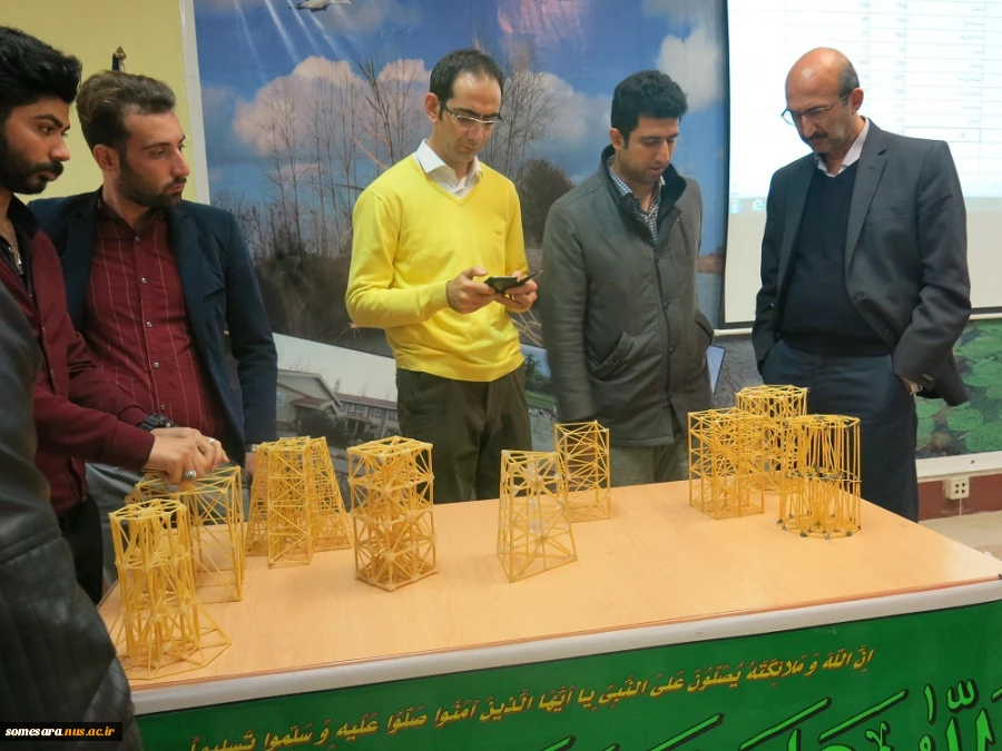 برگزاری مسابقه سازه های ماکارونی 3