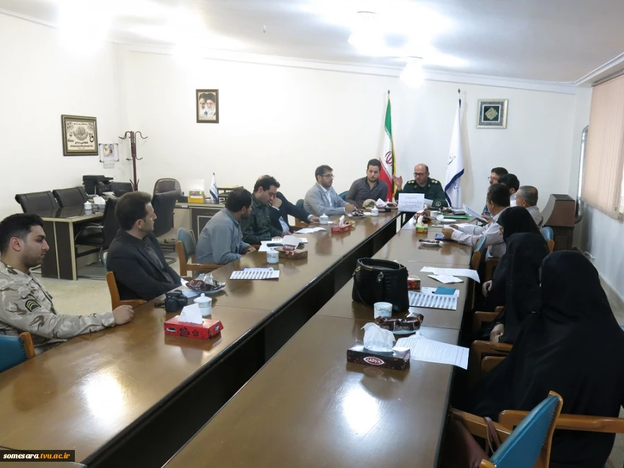 برگزاری جلسه راهبردی پایگاه های بسیج اداری شهرستان صومعه سرا به میزبانی دانشکده فنی و حرفه ای صومعه سرا 3