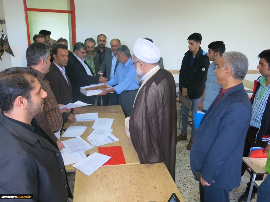 بازدید مسئولان شهرستان صومعه سرا از ثبت نام دانشجویان جدیدالورود سال تحصیلی 99-98، دانشکده فنی و حرفه ای صومعه سرا
 2