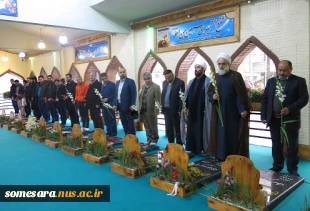 دیدار با امام جمعه محترم شهرستان صومعه سرا و حضور در گلزار شهدای والا مقام ایران اسلامی، در برنامه های روز دانشجو 2