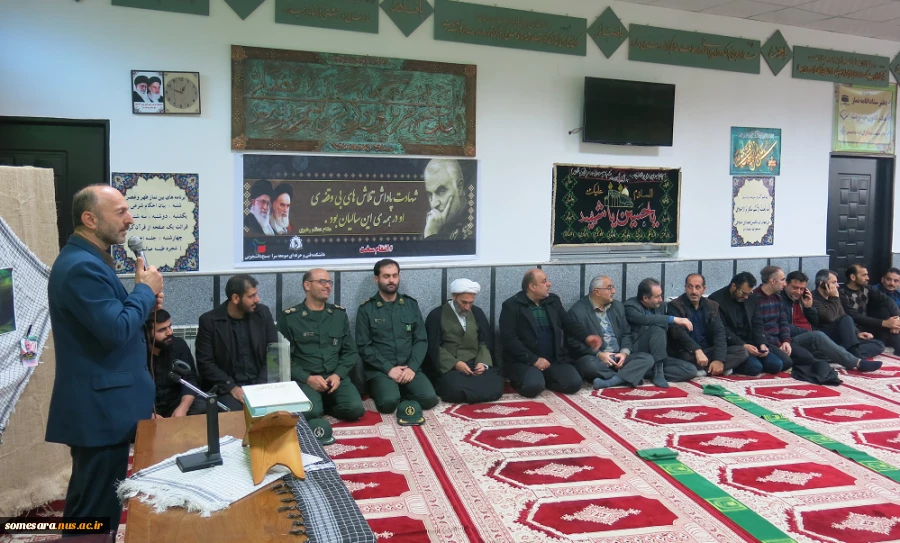 مراسم سوگواری شهادت سردار رشید اسلام، سپهبد حاج قاسم سلیمانی و هم رزمان عزیزش، روز یکشنبه 98/10/15  همزمان با دانشکده ها و آموزشکده های فنی و حرفه ای سراسر کشور  پس از اقامه نماز ظهر و عصر، در دانشکده فنی و حرفه ای صومعه سرا 3