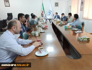 نشست مشترک دانشکده فنی و حرفه ای میرزاکوچک صومعه سرا با مرکز آموزش فنی و حرفه ای میرزا کوچک صومعه سرا به مناسبت هفته مهارت در دفتر ریاست دانشکده