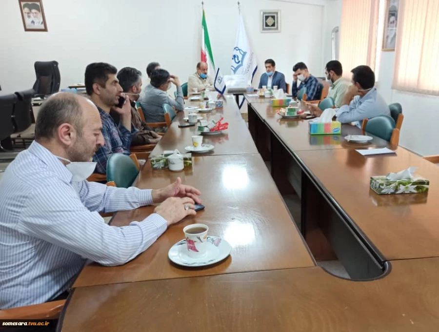 نشست مشترک دانشکده فنی و حرفه ای میرزاکوچک صومعه سرا با مرکز آموزش فنی و حرفه ای میرزا کوچک صومعه سرا به مناسبت هفته مهارت در دفتر ریاست دانشکده 2