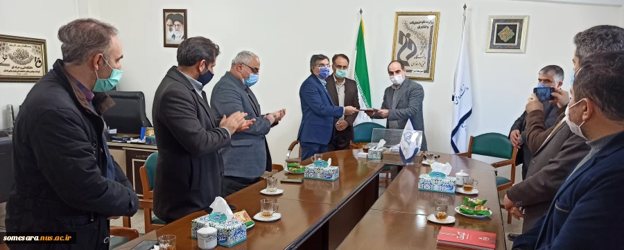 معارفه معاونت آموزشی دانشکده فنی و حرفه ای صومعه سرا، با حضور ریاست  و مدیریت محترم حراست دانشگاه فنی و حرفه ای استان گیلان 3