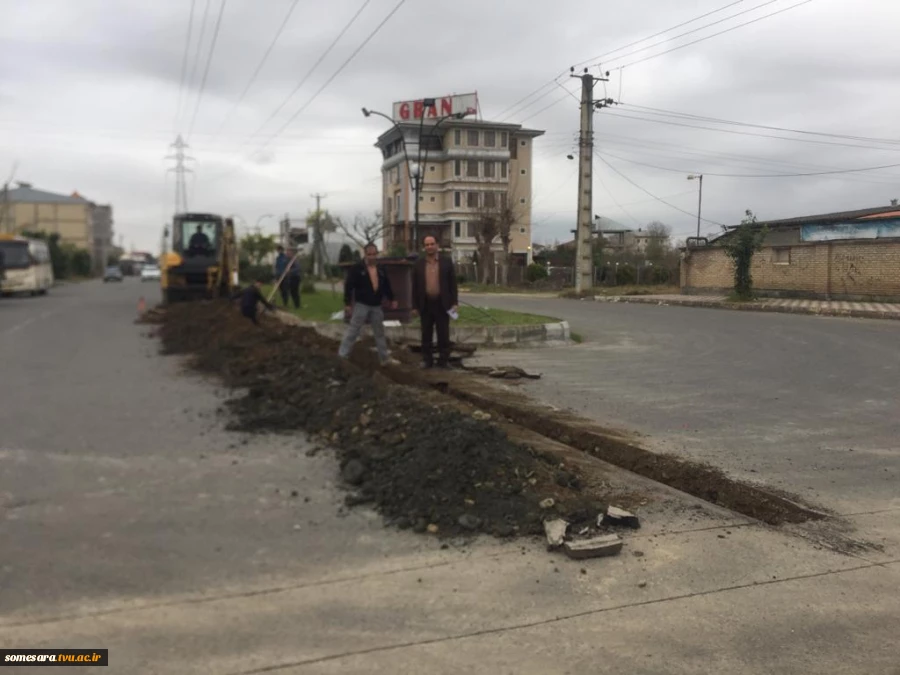 آغاز عملیات اجرایی فیبرنوری دانشکده 5