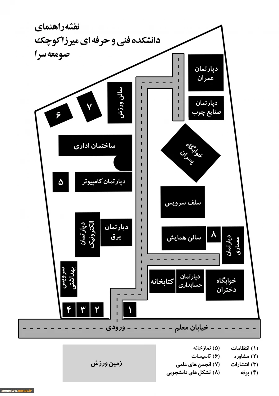 نقشه راهنمای دانشکده 2