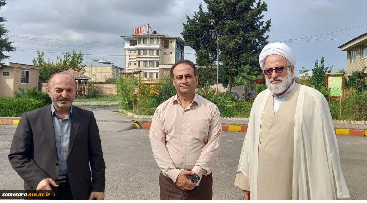 حضورامام جمعه  محترم شهرستان صومعه سرا با دانشکده فنی و حرفه ای میرزاکوچک صومعه سرا 2