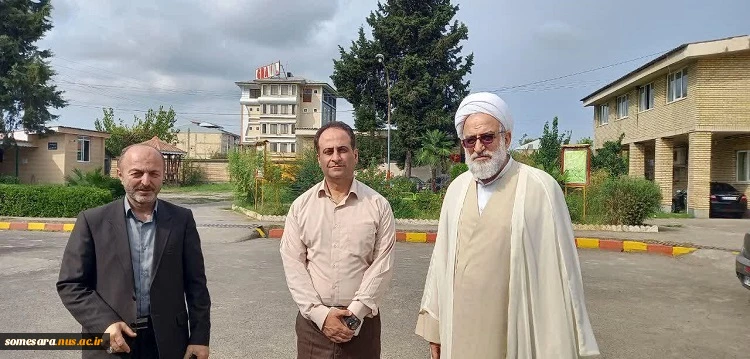 حضورامام جمعه  محترم شهرستان صومعه سرا با دانشکده فنی و حرفه ای میرزاکوچک صومعه سرا 2